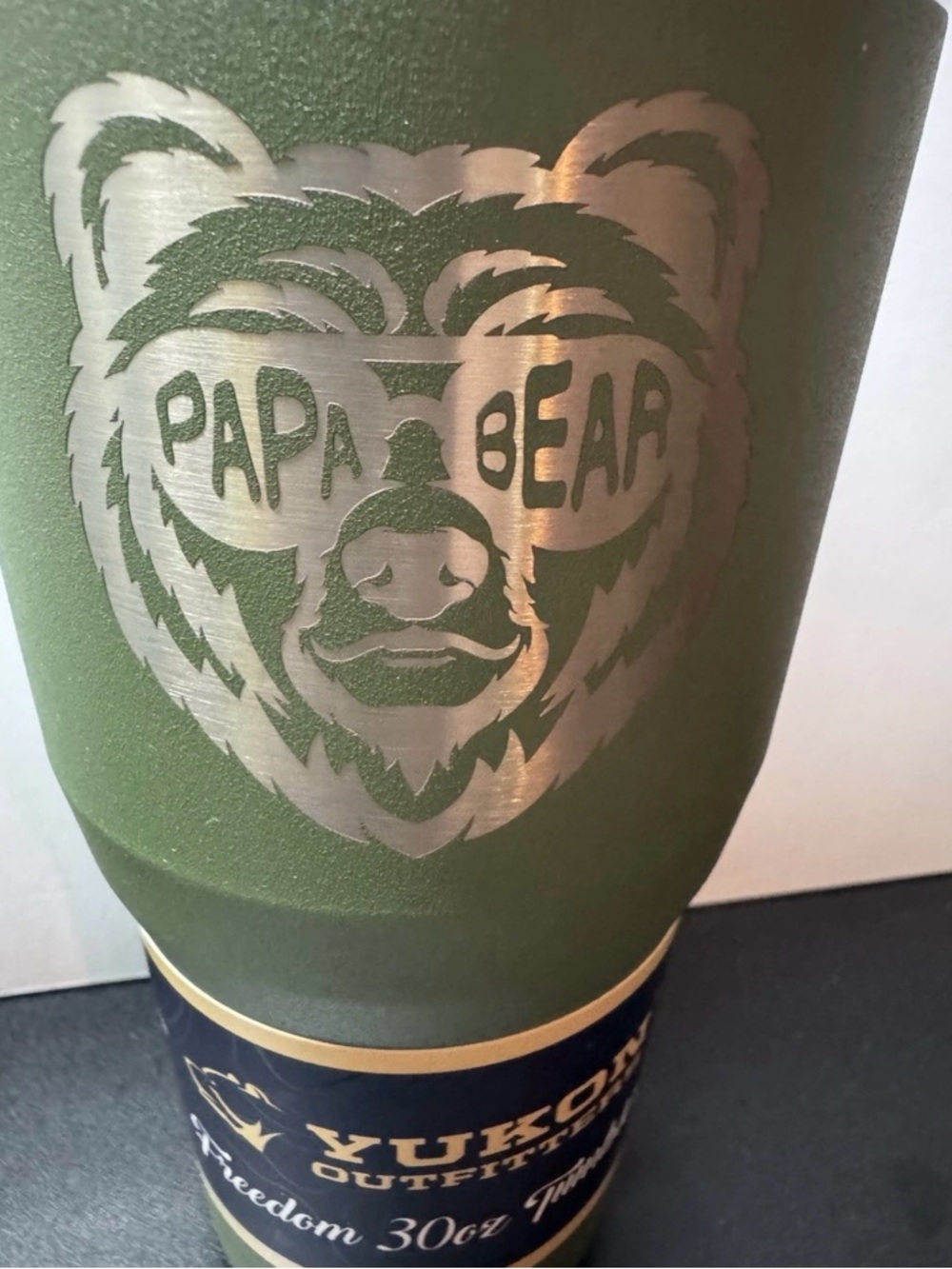 Yukon Outfitters Olive 'Papa Bear' 30oz Tumbler - Picture 2 of 8